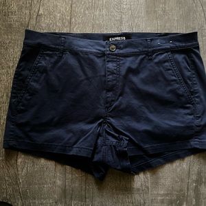 Express Blue Cargo Shorts